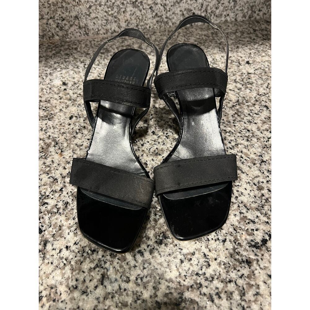 Stuart Weizmen Black strapy heels